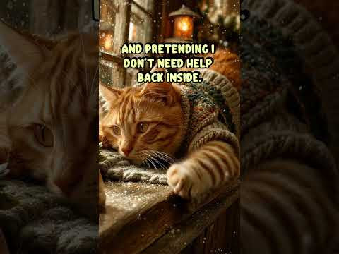 Sweater Cat Regrets Everything ❄️🐱 | Window Ledge Meltdown