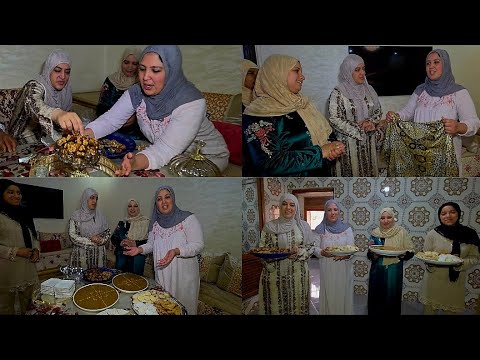 بتحضيرات لالة نفيسة👩‍🍼 بدينا والصلاة على النبي صلينا وزوهرة 🥰تجردات وأحسن مكاين لها وجدات🥳