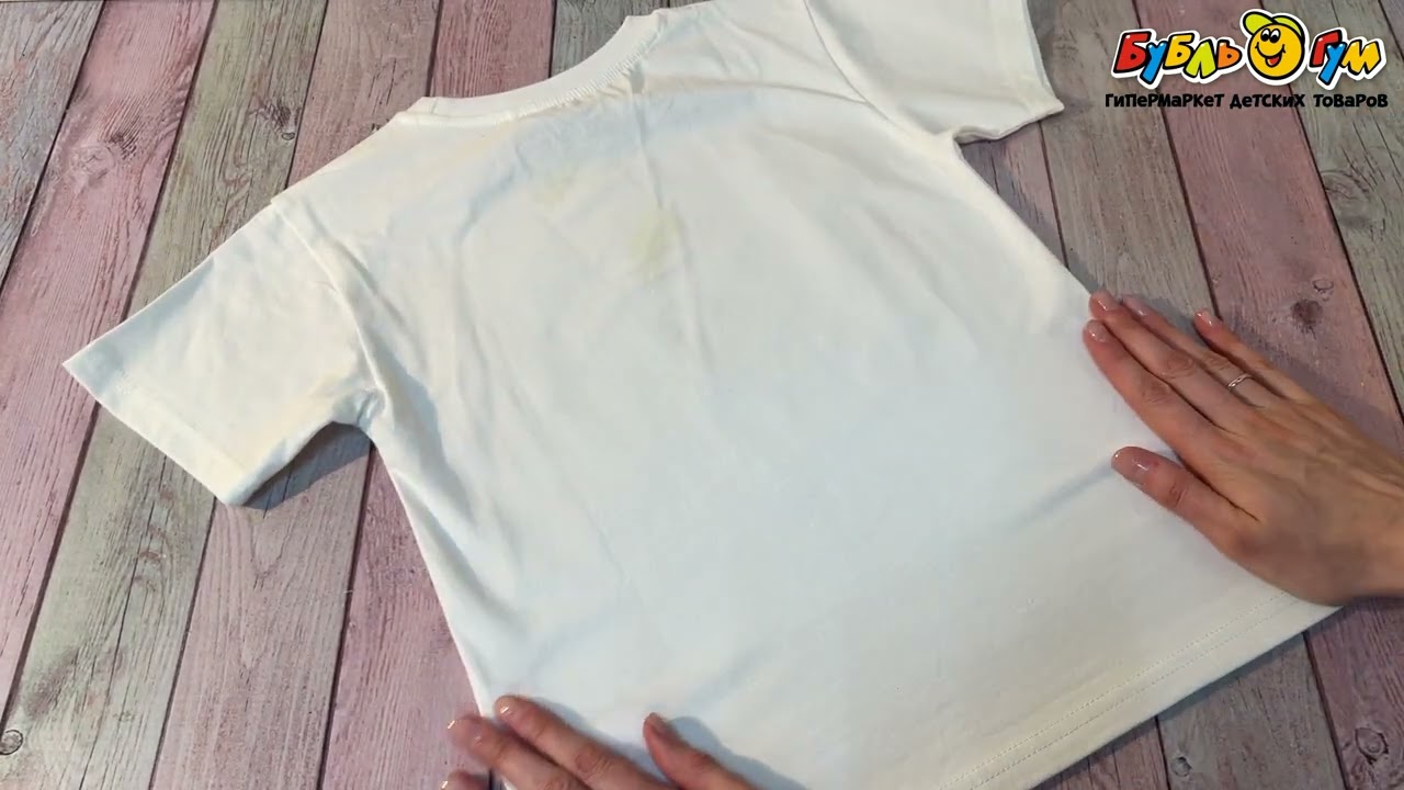 Футболка Lanson Kids с рисунком большая волна белая - видео