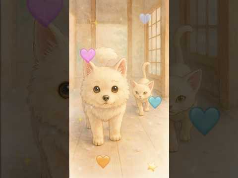 🐶：ママぁ これ飼ってもいい？🥺 #物語を描く #子犬に癒されるひととき #この世界には子猫と子犬がいないはずがない #野良猫 #ほのぼの