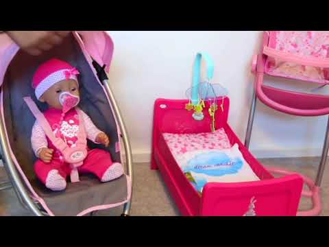 Baby Doll Nursery Toys Baby Born stroller Baby Annabell Wardrobe bedroom feeding time
