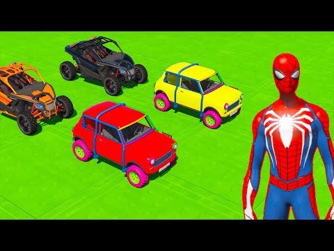 Spider Man Enters the Superhero Car Parkour Arena 🔥​ No Limits, Crazy Stunts & Ultimate Drop!