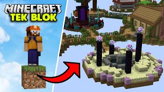 END ve NETHER ADALARI! | Minecraft TEK BLOK SKYBLOCK | Bölüm 20
