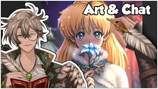 Art & Chat: A cozy winter scene #FieldsOfMistria #FanArt