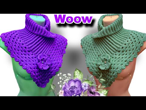 ⛔️ Guau!! LOS vendí todos INCREIBLES cuellos a crochet FÁCILES DE TEJER Y VENDER 😱