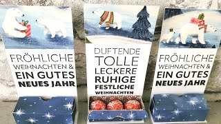 Tischaufsteller oder Geschenkanhänger mit Schoki super einfach und mit Stampin'UP!