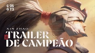Xin Zhao, o Senescal de Demacia | Trailer de atualização do Campeão
