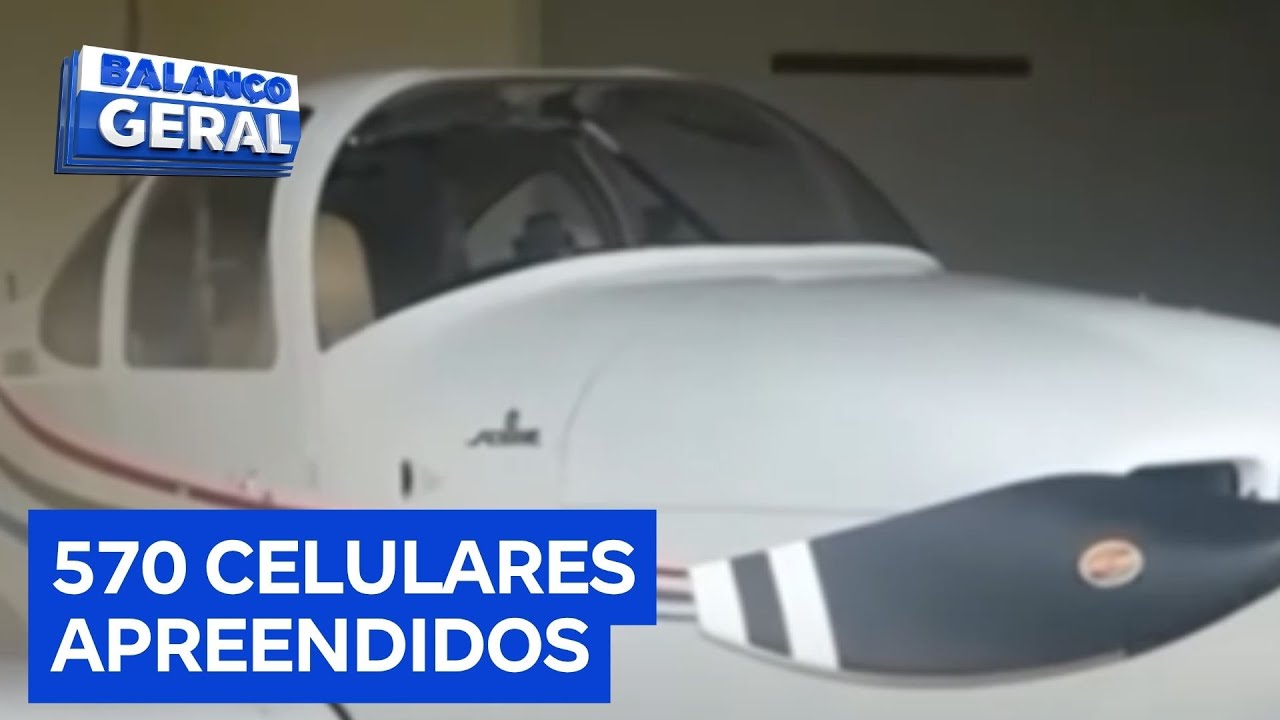 Piloto e ajudante são presos com mais de 500 celulares