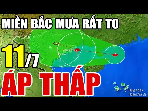 Dự báo thời tiết hôm nay và ngày mai 11/7/2025 | dự báo bão mới nhất | thời tiết 3 ngày tới