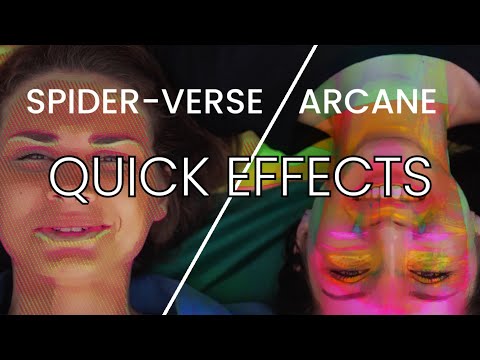 Into the Spider-Verse and Arcane looks tutorial