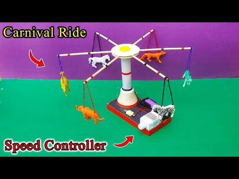 How To Make Mini Carnival Ride At Home | School Science Projects Carnival Ride | Amusement Park Ride