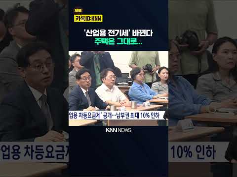 '산업용 차등요금제' 공개..남부권 최대 10% 인하 / KNN