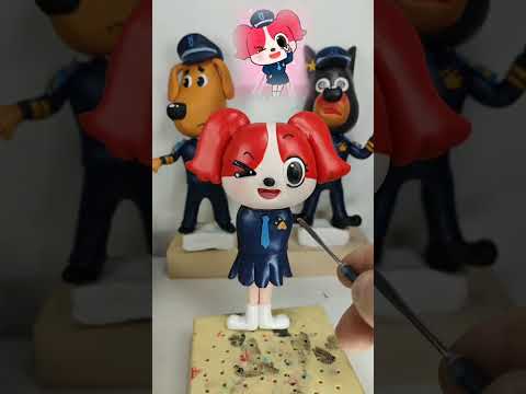 Fluttershy Police Officer Labrador Baby Bus Clay Man Ultralight Clay Handmade My Handmade Day