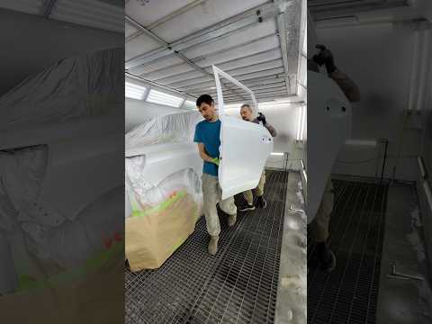 Двухцветная покраска на основе белой трехслойки #автосервис #diy #автомаляр