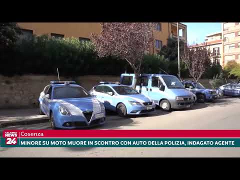 Cosenza, Minore su moto muore in scontro con auto della polizia, indagato agente