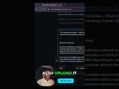 How to fact-check AI: My custom tool in action! #factchecking #deepresearch #aislop