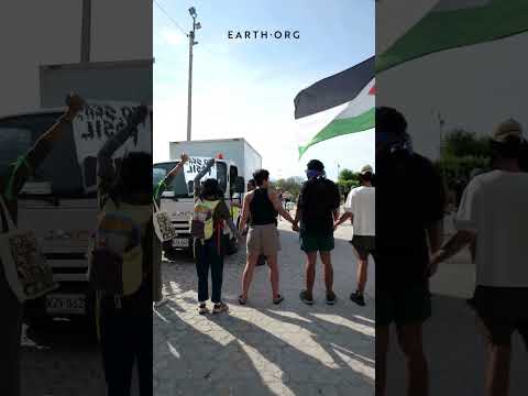 Activists block transit at Colombia's largest coal export terminal in Santa Marta
