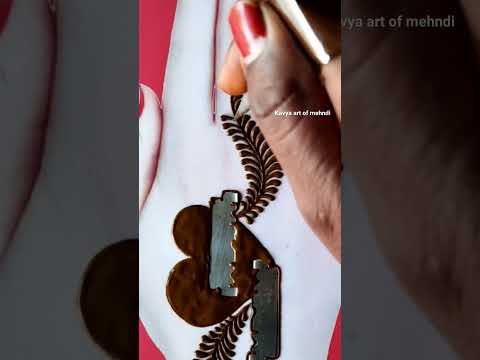 New mehndi trick! Mehndi design for back hand || mehndi designs#kavya#video#shorts