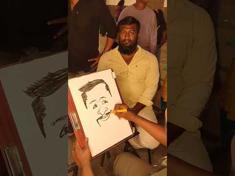 funny caricature by Velvom❤️ book your event now!!!..#velvomcaricature #velvom #pondybazaarartist