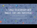 Exploring Angle Relationships with Parallel Lines and Transversals