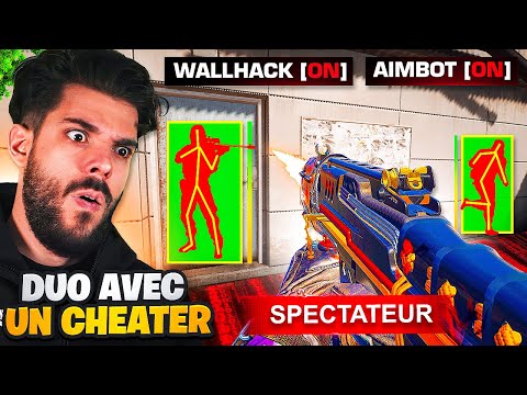 JE TOMBE AVEC UN CHEATER EN DUO sur WARZONE ( son aimbot est au max )