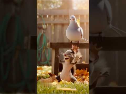 CRAZY Squirrel Friends!!  #funny #shorts #cartoon