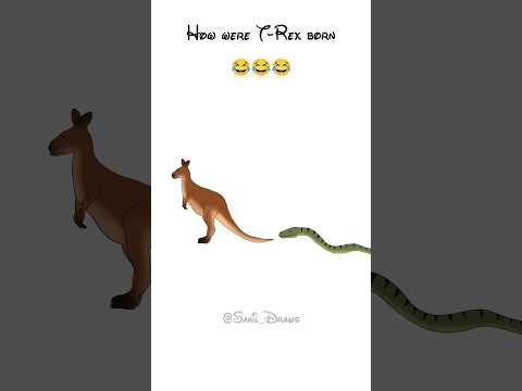 How Were T-Rex Born 🦖🔥🤣🤣 #shorts #funny #comedy #art #trending #viral #dinosaur #animation