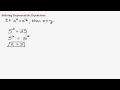 Solving Exponential Equations with Common Bases