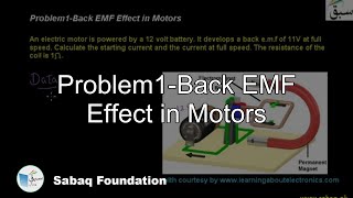 Problem1-Back EMF Effect in Motors