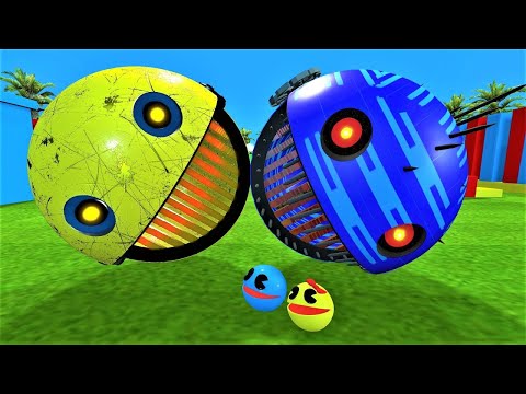 Pacman Adventures Compilation | Robot Cartoon Cat vs Robot Pacman vs Iron-Man