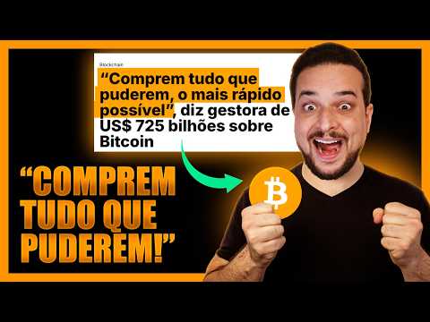 🚨 R$ 500 MIL POR BITCOIN! EUA ESTÁ COMPRANDO TUDO?