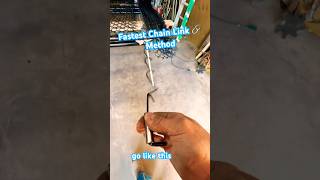 Remove Chain ⛓️‍💥 Link Faster Than You Ever Dreamed Of With Basic Tools 🧰 #chainlink #fence #