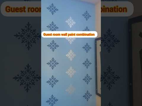 Guest Room Wall Paint Combination #ytshorts #homedecor