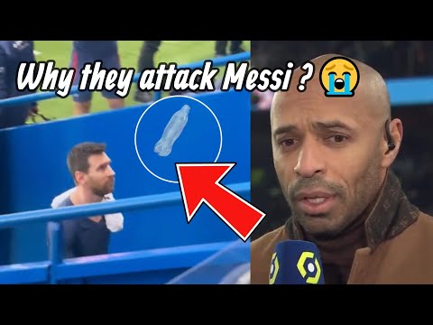 Thierry Henry met Messi in the tunnel after PSG fans booing