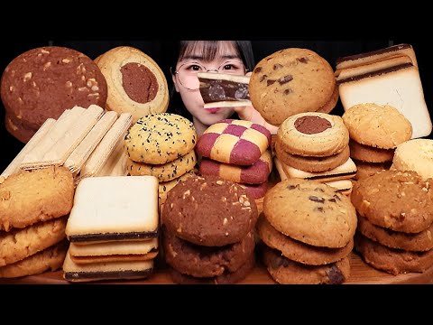 ASMR MUKBANG | 다크초코량드샤 그래인스 쿠키 먹방! COOKIE PARTY! EATING