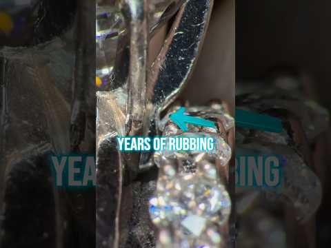 Damaged platinum wedding set has an easy fix