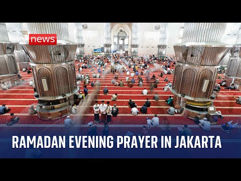 Watch live: Evening prayer in Istiqlal Gran Mosque in Jakarta, Indonesia ahead of Ramadan