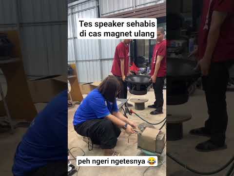 Tes speaker sehabis di cas magnet. #tes #speaker #servisspeaker #casmagnet #begini #barutahu #wow