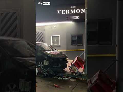 Several critically injured after vehicle 'driven into crowd' in Los Angeles