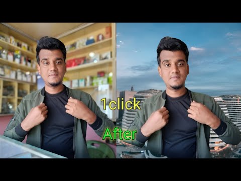 Just 1 click & photo background change 📷