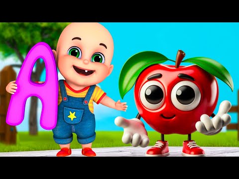 Abc Song | Lean Phonic Song Toddler | Abcd Alphabet Song |  Nursery Rhymes and  Kids Songs - A apple