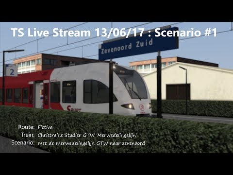 met de merwedelingelijn GTW naar zevenoord (Livestream 13/06/17)