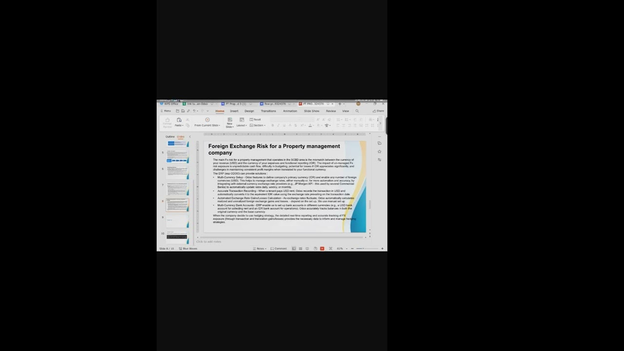 ODOO Module to manage Fx currency risk in Property Management | 20.06.2025

How to manage Fx Currency Risk in ODOO ERP for Property management company #mbaitb #stemba4 #Dr.Ir.AgungTerminanto ...