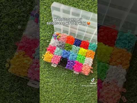 Yes I opened my beads upside down for a video, yes I regret it 😍 #spilledbeads #beadedbyjessxo