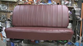 REUPHOLSTER 1952 GMC DIESEL SEAT (part 3)