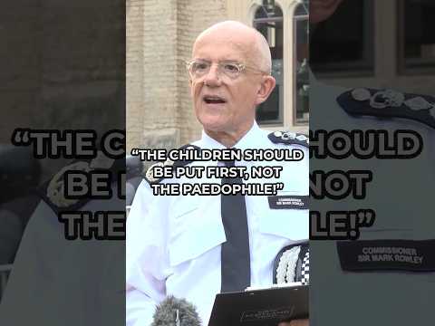 Sir Mark Rowley ADDRESSES the POLICING MISTAKE with SEX OFFENDER!