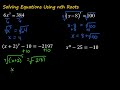 Solving Equations with Roots