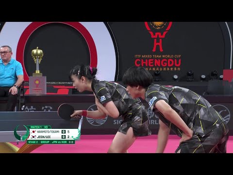 【2023プレイバック】日本 vs 韓国|ITTF混合団体ワールドカップ2023 STAGE2