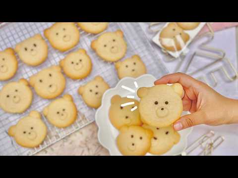 RECETA de GALLETAS de Mantequilla con 3 ingredientes 🐻 Perfectas para vender‼️ Galletas de ositos