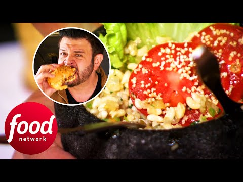 Adam Tries Ant Larvae Under The Ancient Pyramid Of The Sun | Secret Eats With Adam Richman